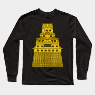 Golden Himeji Castle Long Sleeve T-Shirt